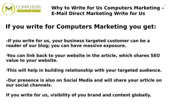 E-Mail Direct Marketing Write for Us