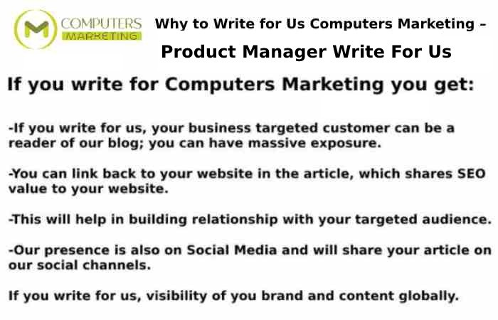 Product Manager Write For Us