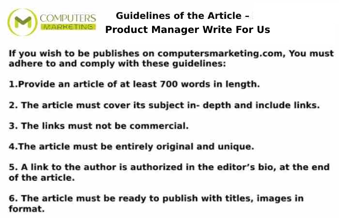 guidelines product manager write for us
