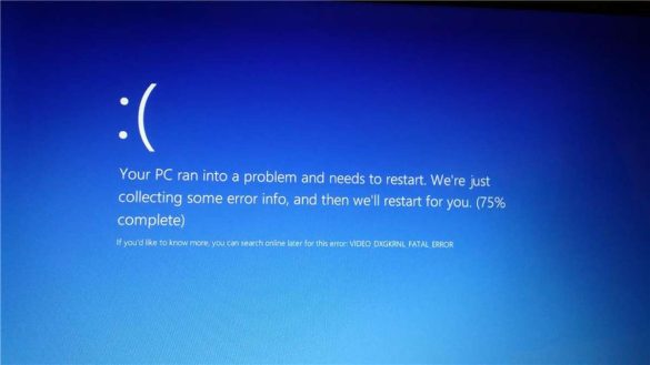 How to resolve the error video_dxgkrnl_fatal_error in Windows 10