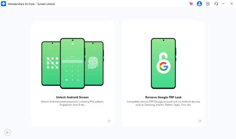 launch the frp removal option
